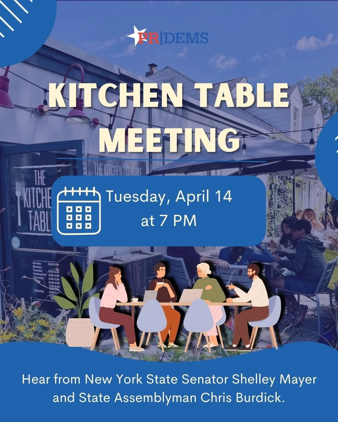 Kitchen Table Meeting — Pound Ridge Democratic Committee (PRDC)
