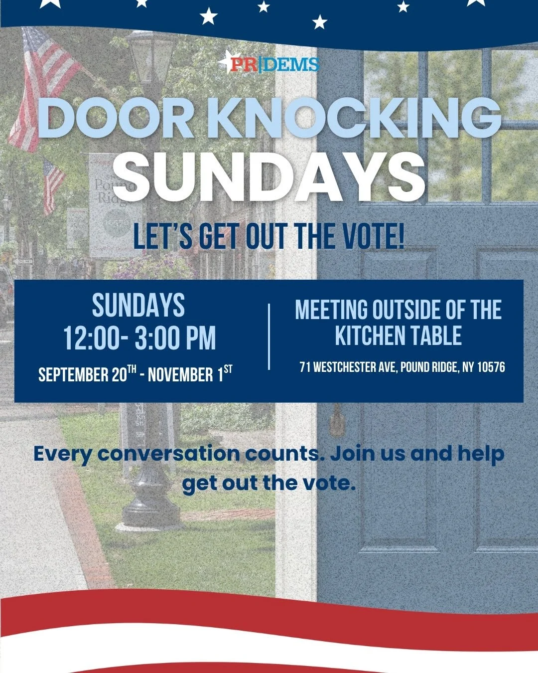 Door-Knocking Sundays!