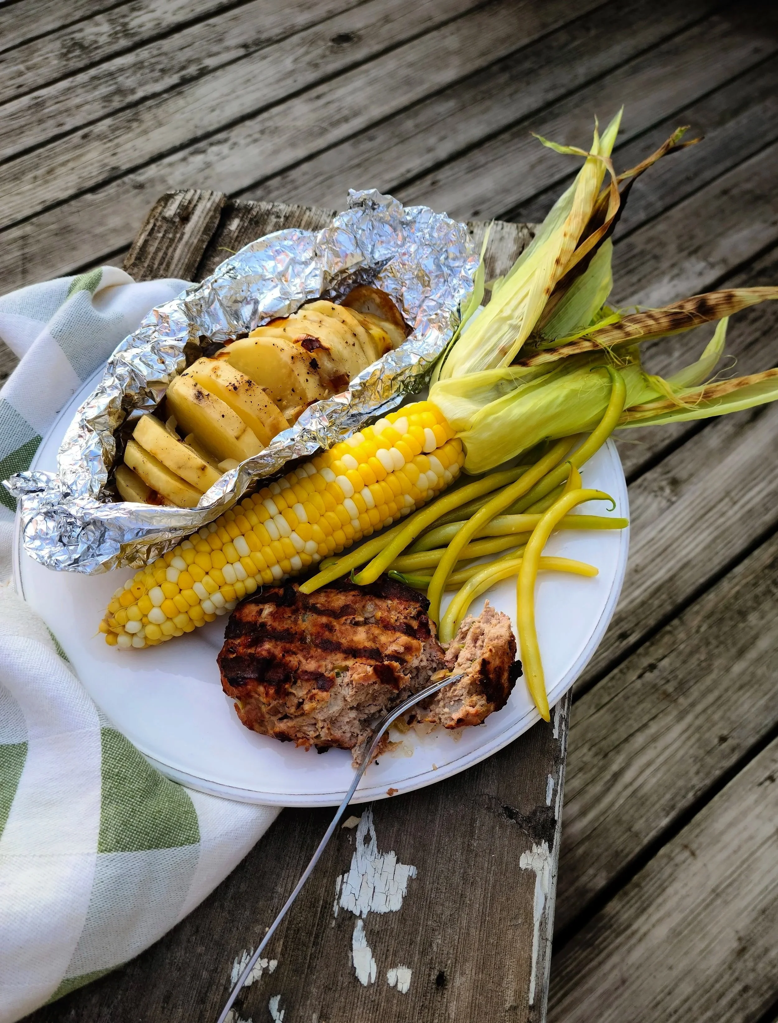 Summer Cookout with Greek-Style Burgers
