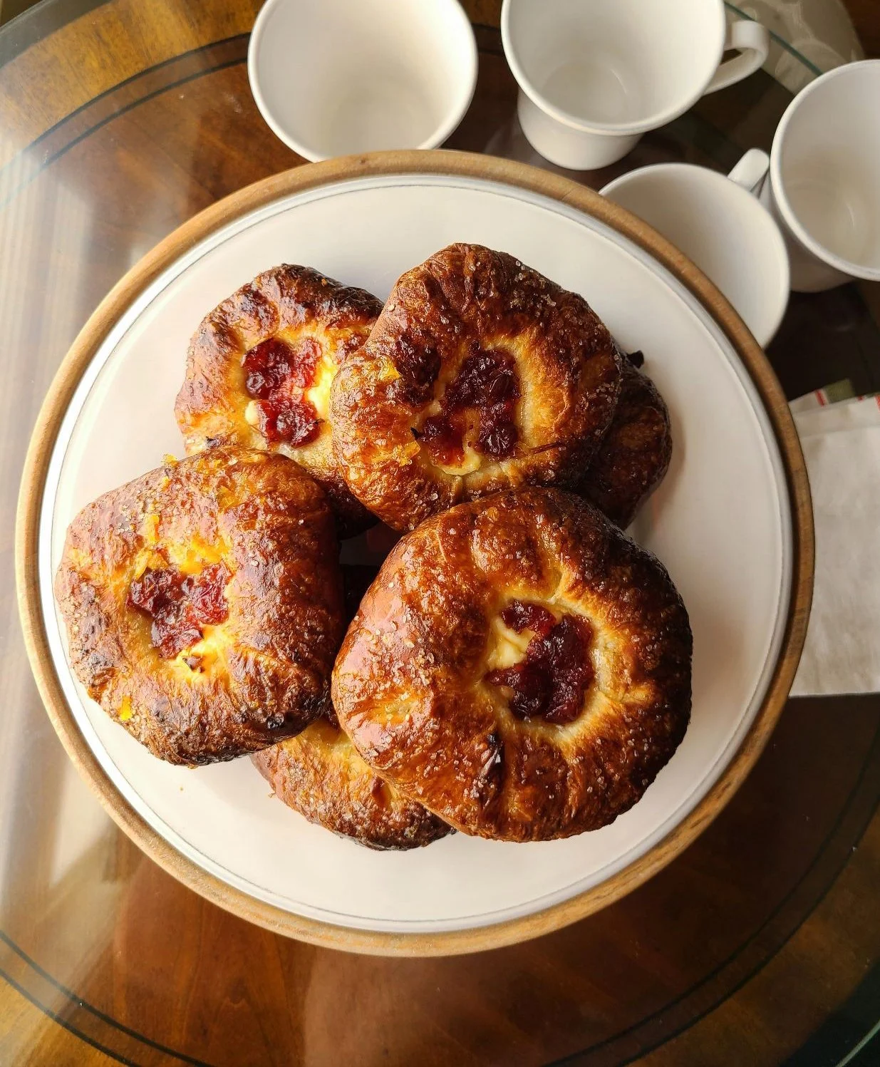 Cranberry-Orange Filled Danish Pastries