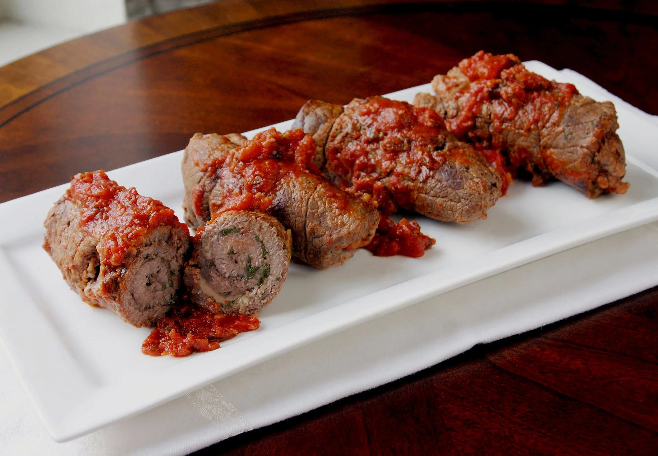 Braciole in Salsa di Pomodoro (Beef Bundles in Tomato Sauce)  