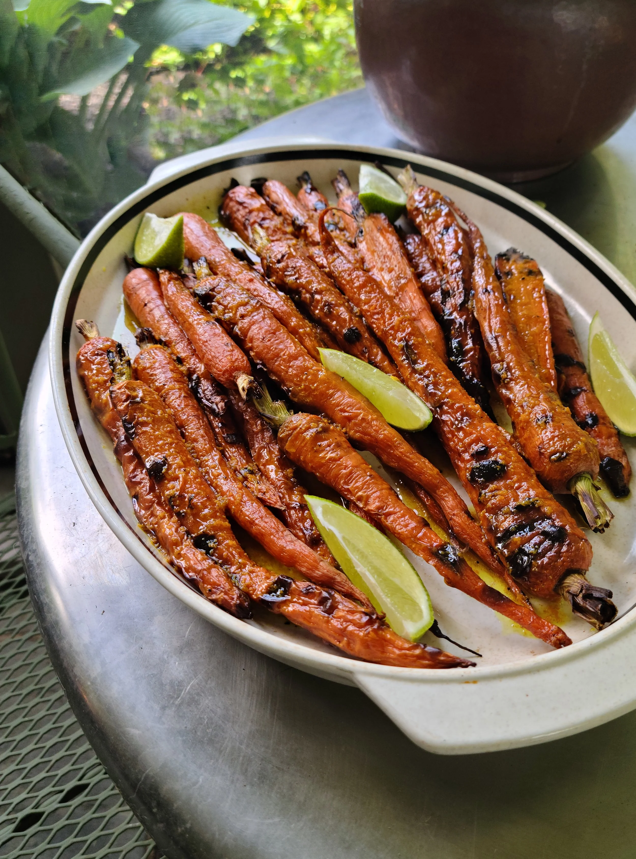 Grilled Carrots with Lime and Cumin 