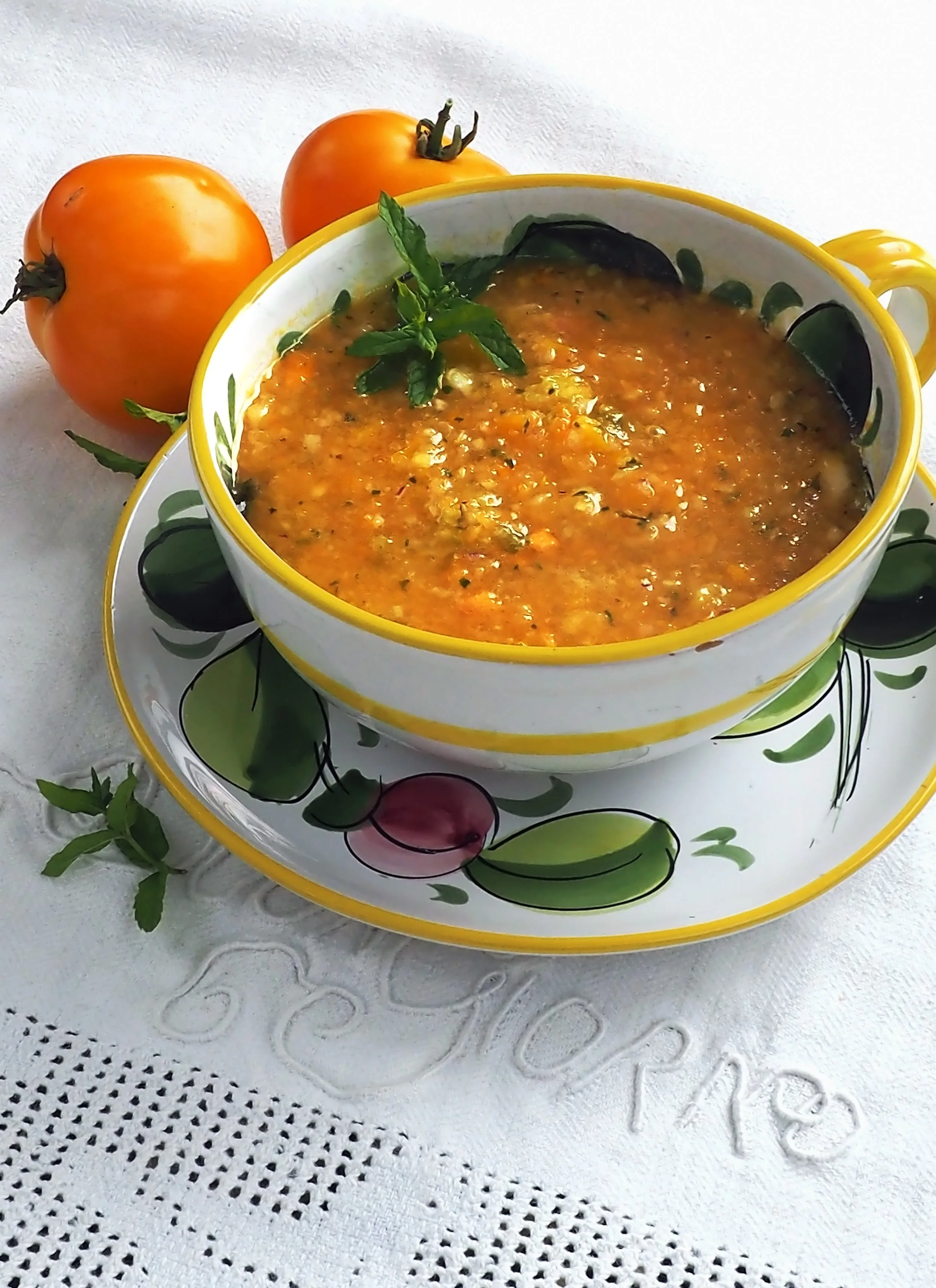 Yellow Watermelon Gazpacho