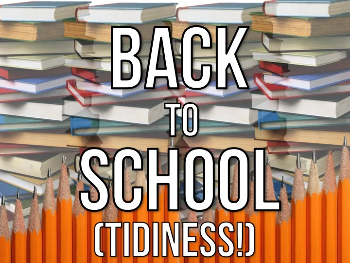 Getting Organized for Back to School