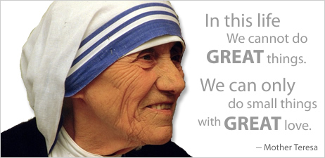 St. Teresa of Calcutta is the epitome of humility and confidence to be His hands and feet in the world..