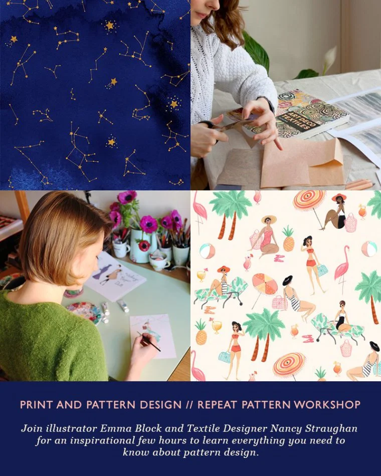 Emma Block Illustration and Repeat Pattern Workshop at West Elm