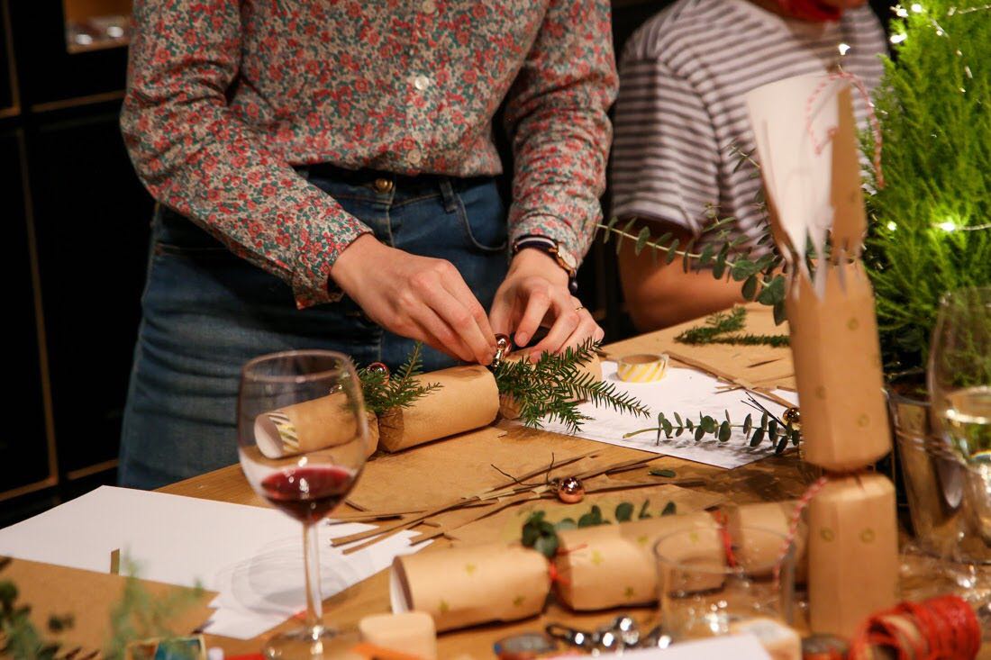 Emma Block Christmas cracker workshop