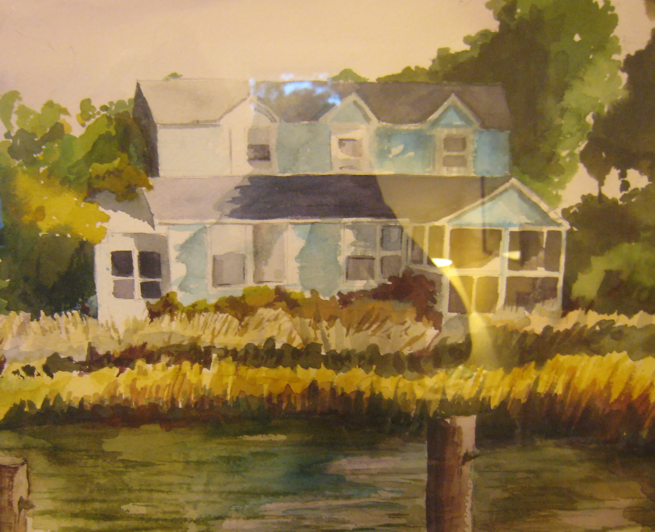 "Mysterious Blue House" 