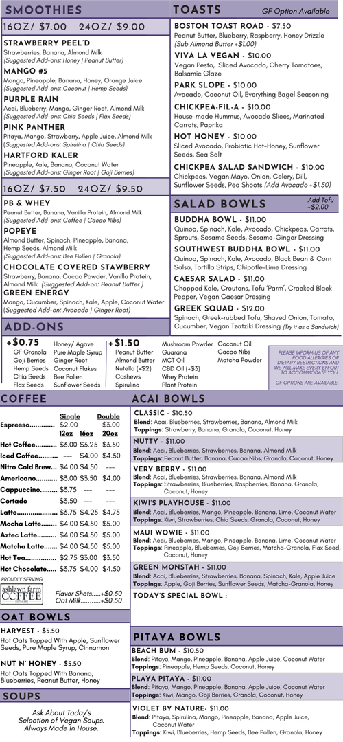 Full Menu — Life Bowls