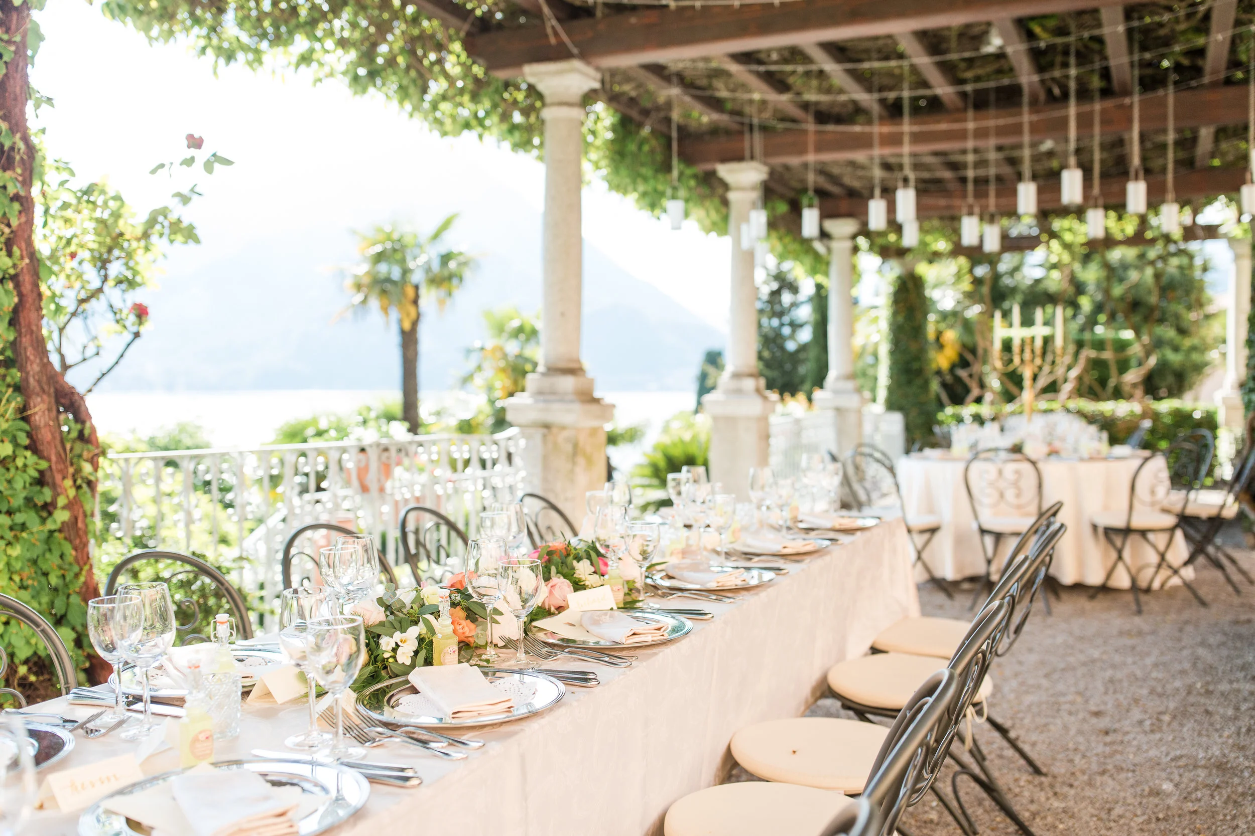 The only thing we had to bring from outside the venue was the flowers on the table. Photo credit: Katelyn James Photography