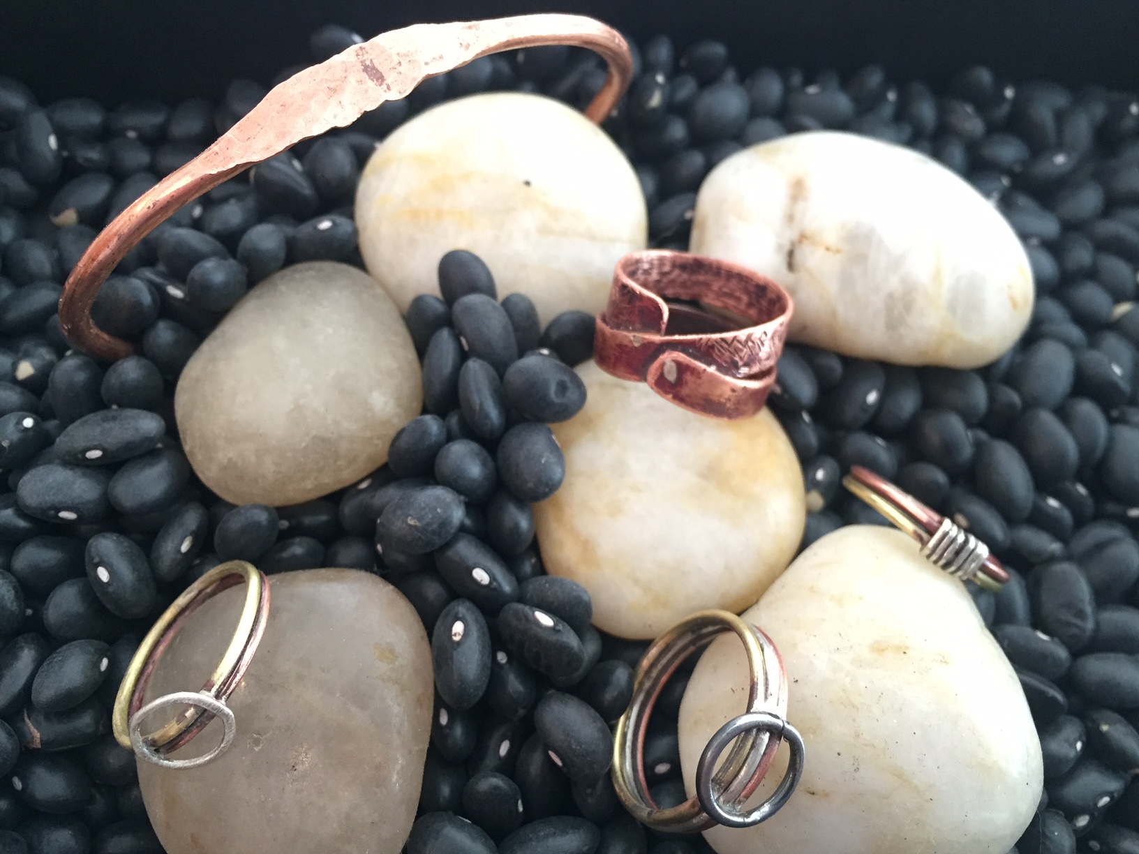 Mixed Metal Rings and Bangles