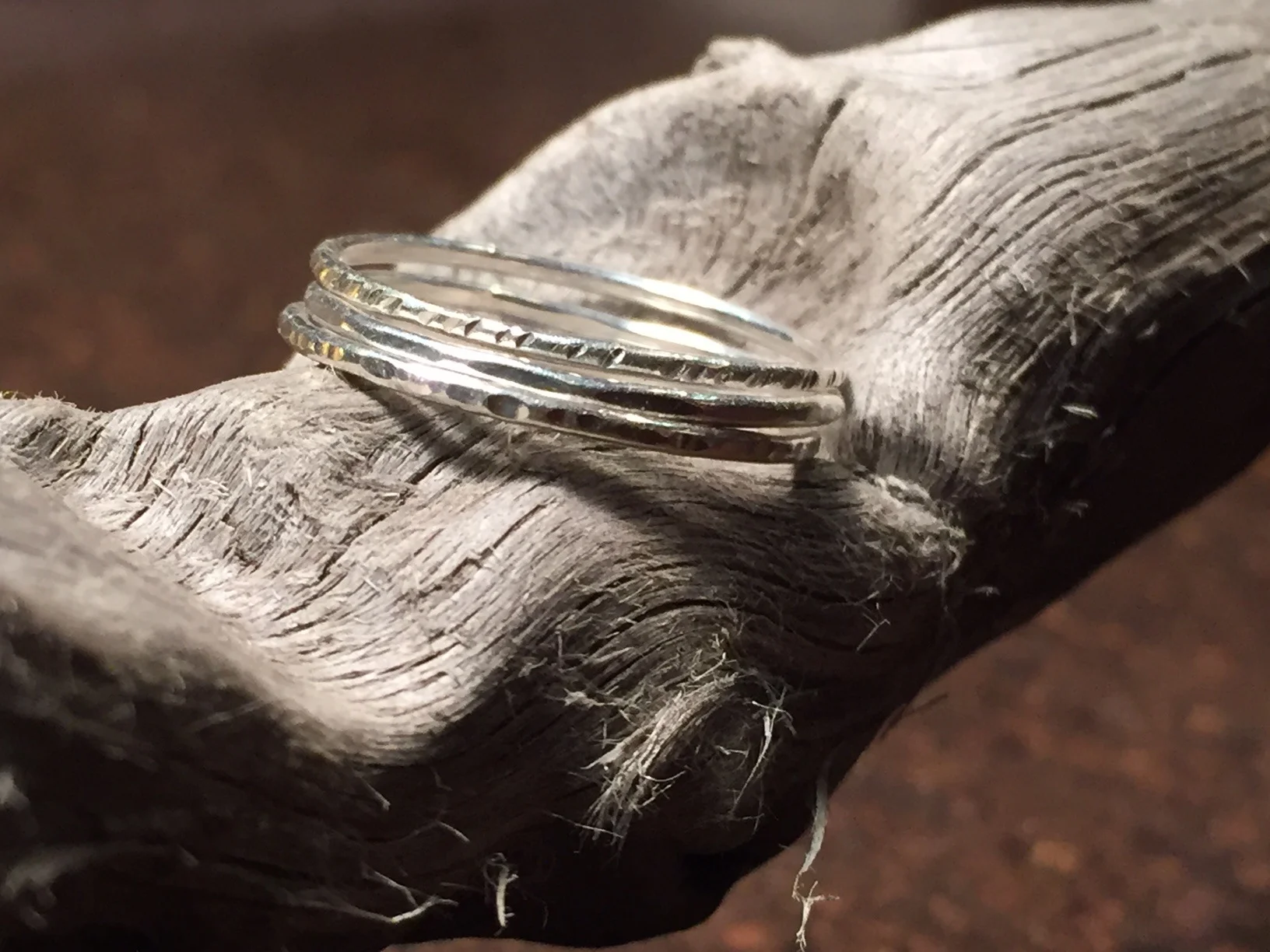 Triple Stacker Sterling Rings