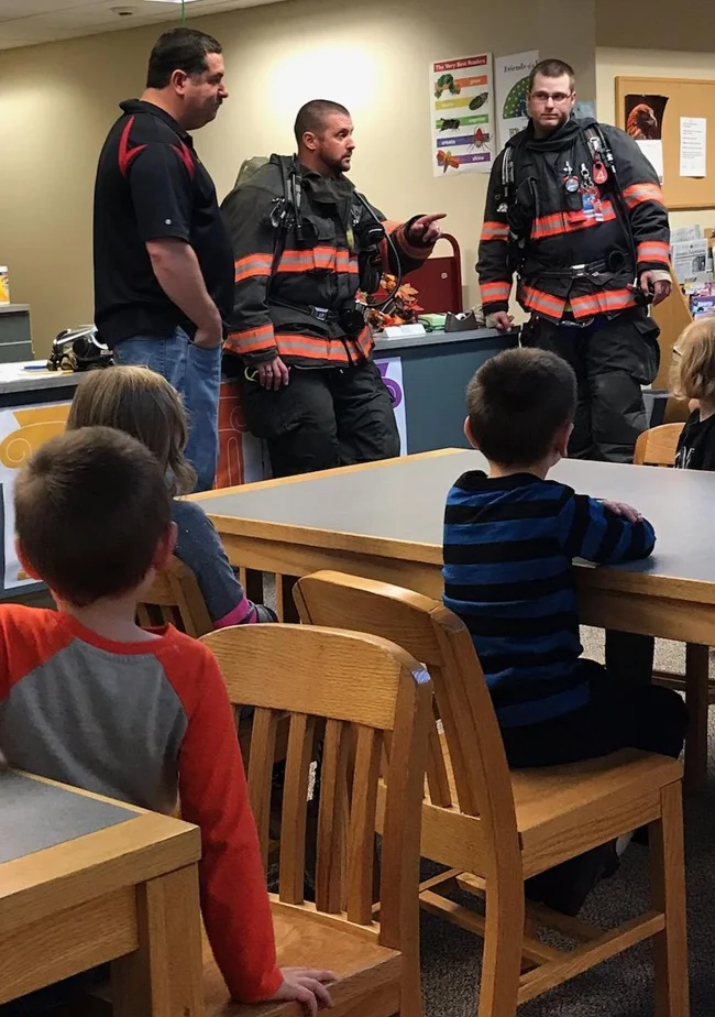 In the photo above from left were volunteers Matt Boudreau, Scott Shannon and Nick McLear. (photo provided.)