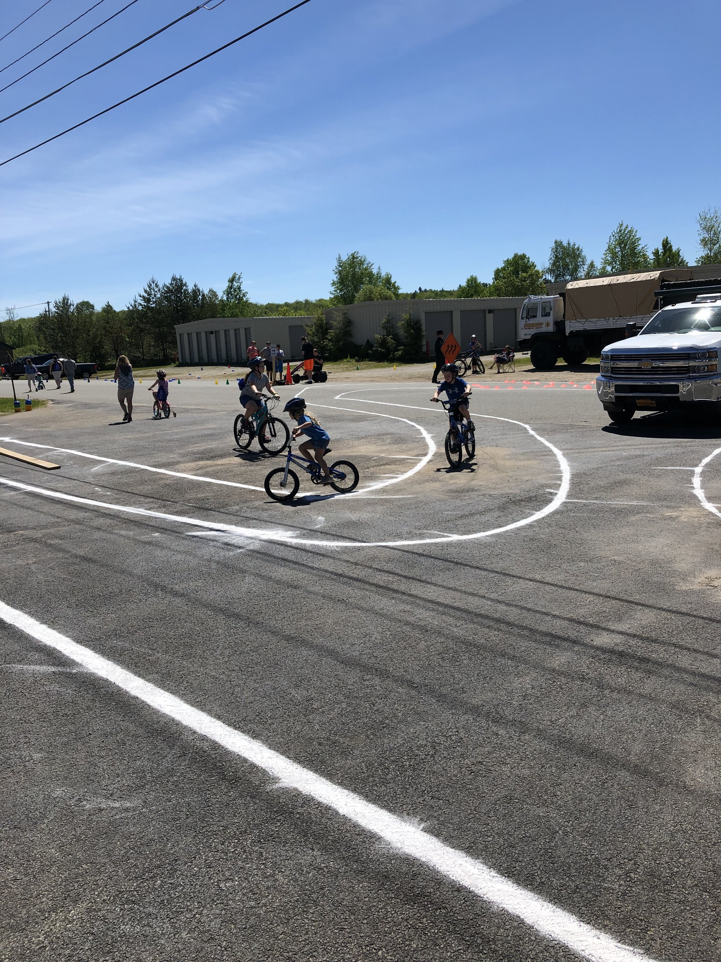   These were some of the more than 400 youngsters who brought their bikes to the police department's Bike Rodeo and Celebration of Youth to show off their bike skills in various ways, learn important road skills, win prizes and fill their bellies wit