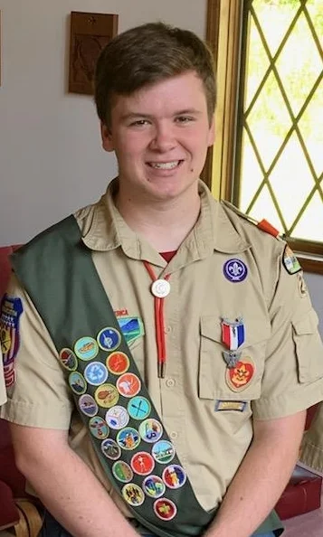 Eagle Scout Chris Gilman at his Eagle Court of Honor (photo provided).