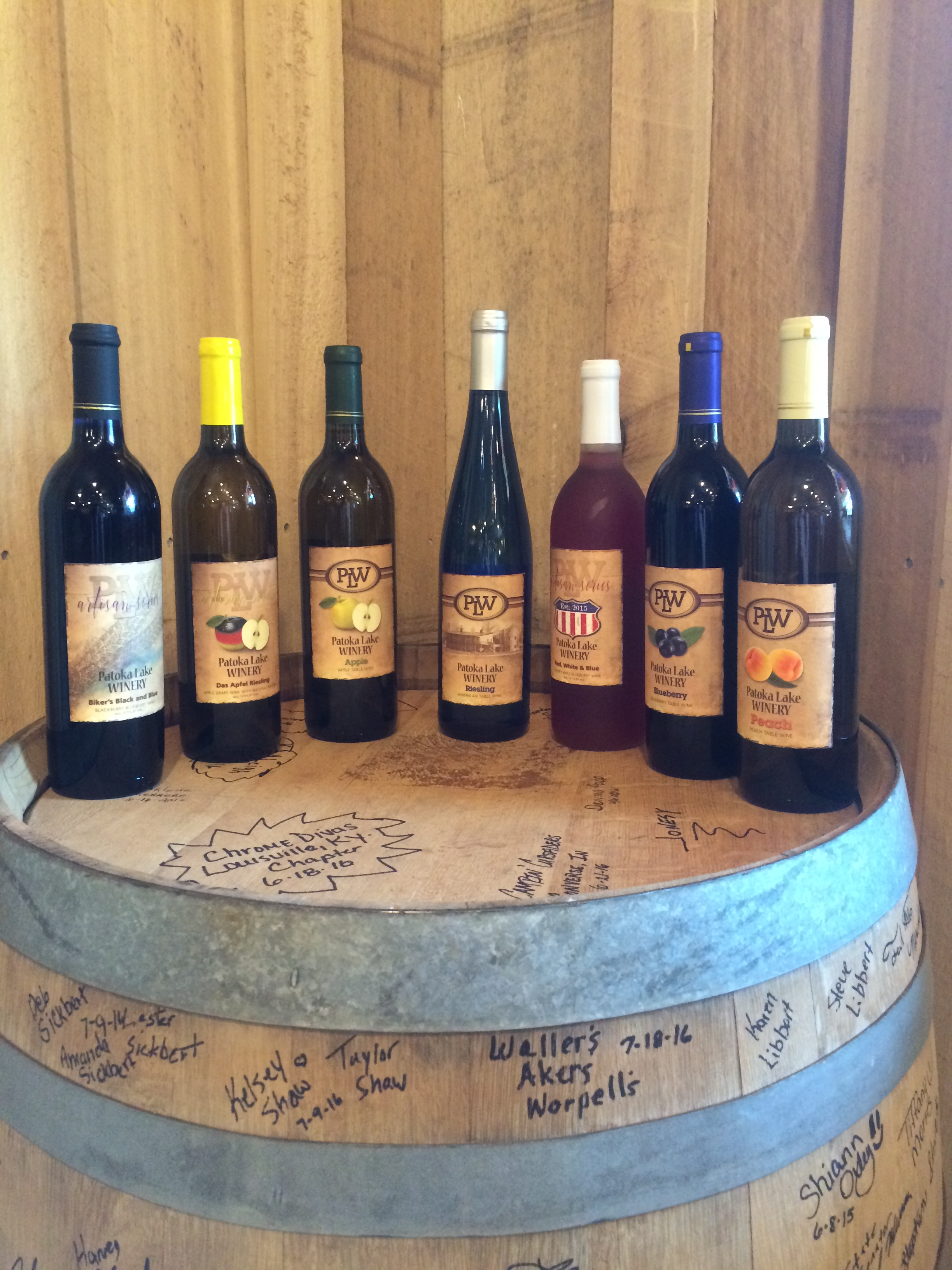 A sampling of our wines