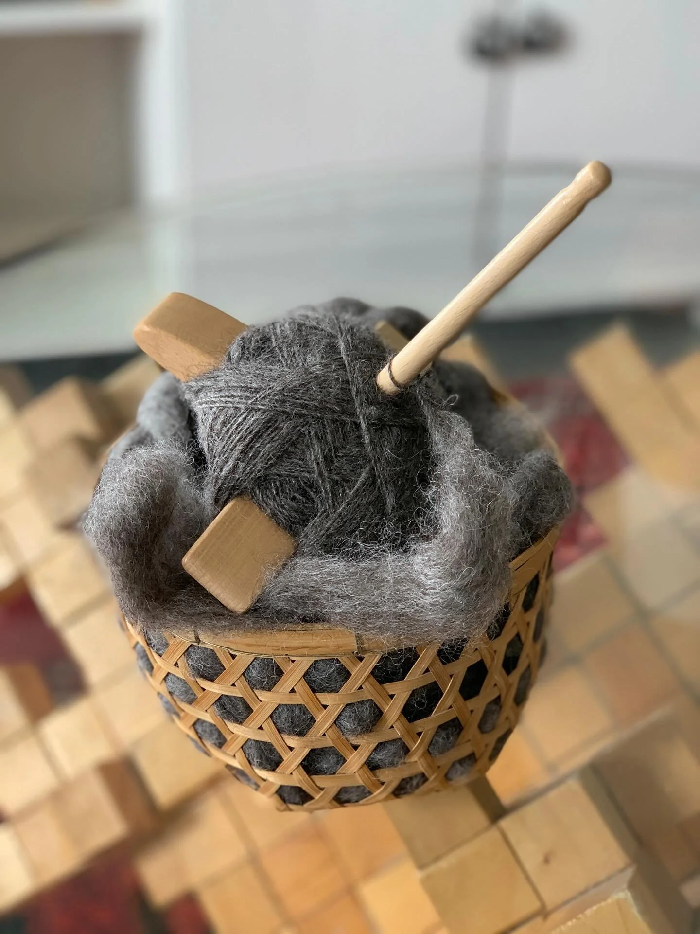 As I settle in to our new place on the East Coast I&rsquo;ve been doing some spinning on this Turkish spindle. Wrapping the fibre onto the spindle to create the star patterned &ldquo;turtle&rdquo; (yarn ball) is very satisfying and I love watching it