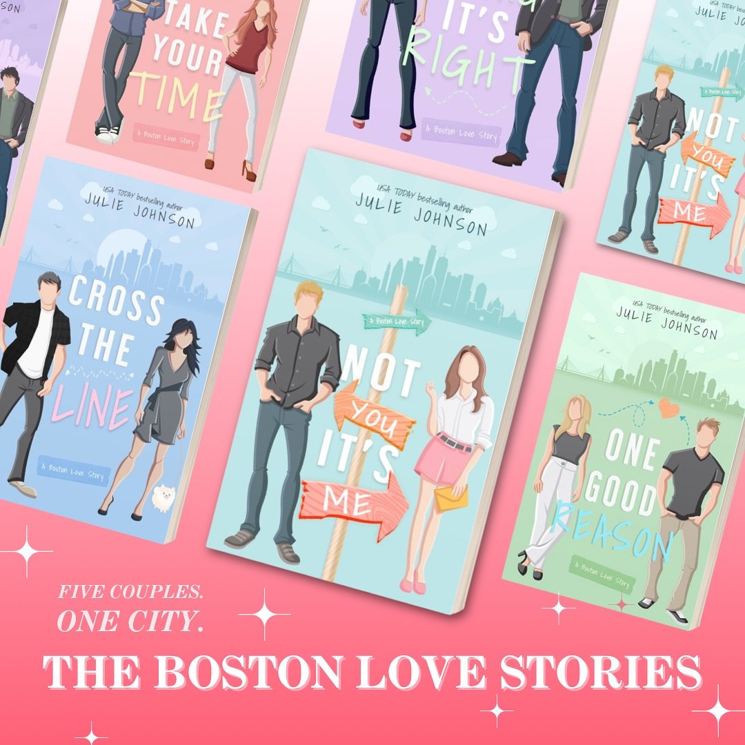 Did someone order a series of interconnected standalones packed with humor, heat, and a hefty side-helping of suspense&hellip;? I guarantee you will eat these books up. 

THE BOSTON LOVE STORIES are a perfect binge-read, each featuring a new couple w