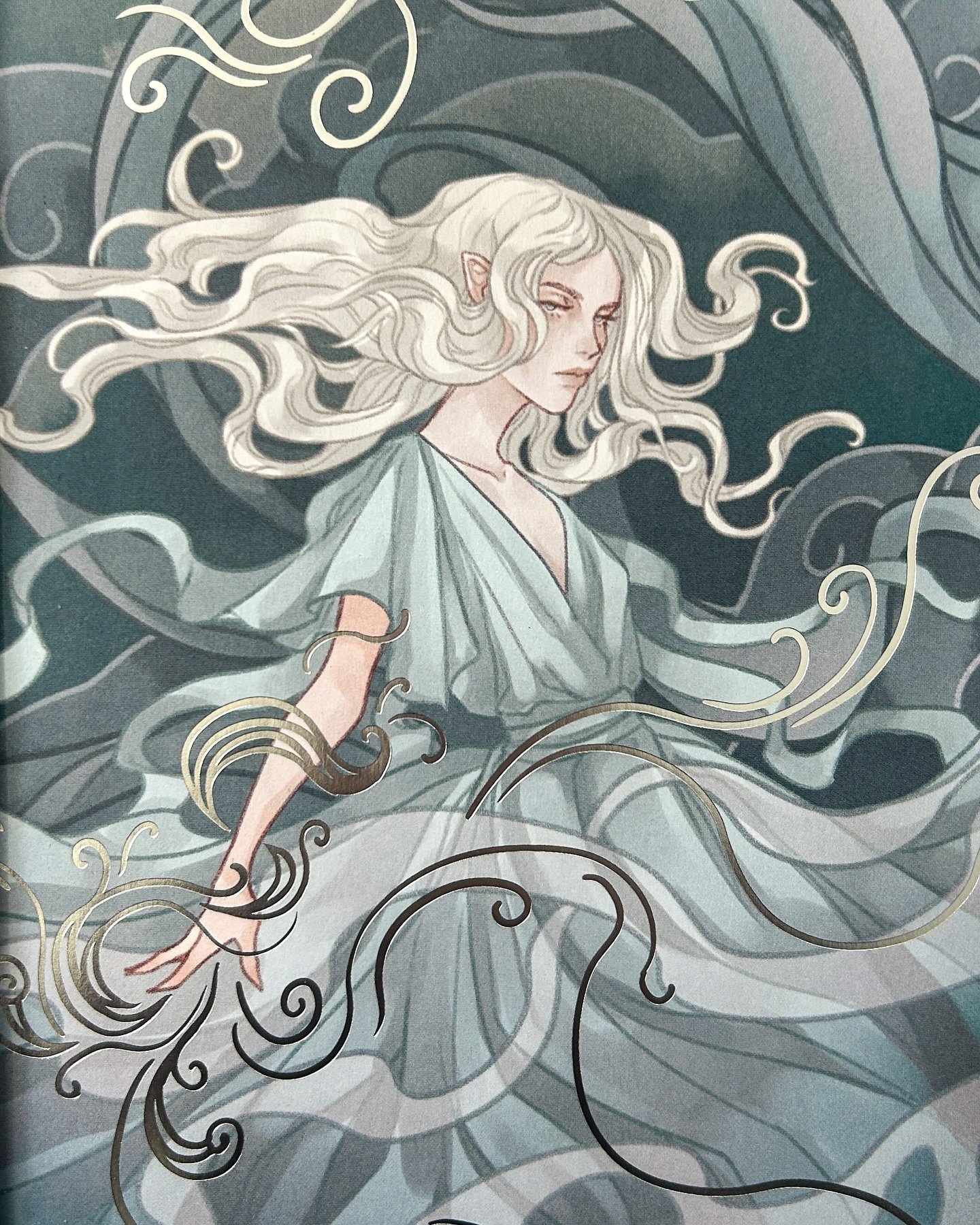 This is a @monolimeart appreciation post! 😍 I will never get over the artwork of Rhya, Penn, and Soren in the @fairyloot special edition of THE WIND WEAVER. It&rsquo;s so stunningly beautiful and truly captures the essence of each character. Their d