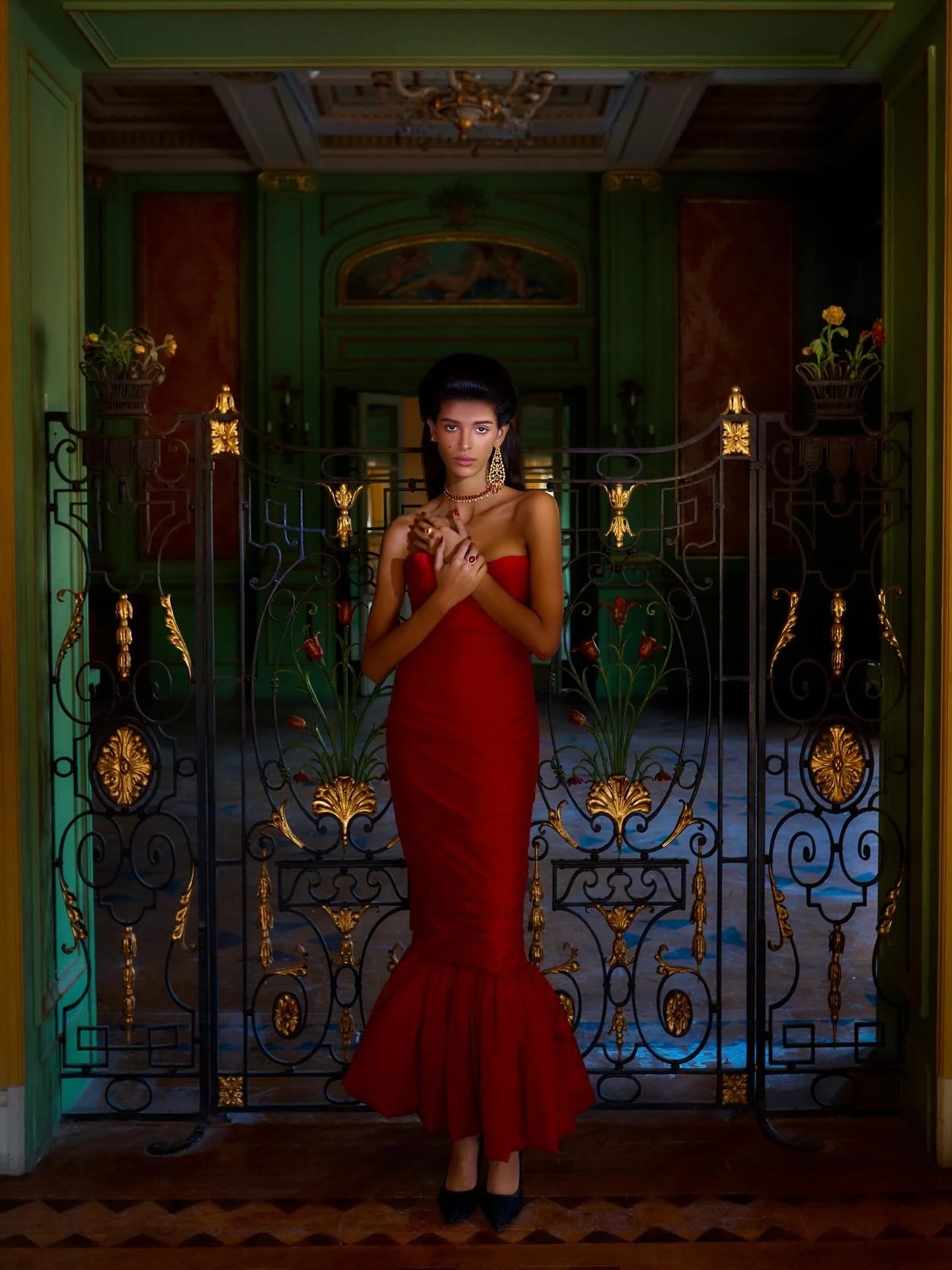 New commercial campaign for @dimajewellery 2025 ; Shot at the historical 1907 Aisha Fahmy Palace in the heart of Cairo. Here is the teaser photograph for the launch event tonight. 

Photography &amp; Creative Direction: @bassam_allam
Styling: @ahmedw
