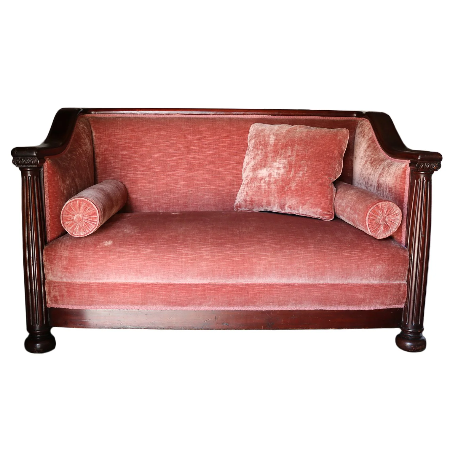 Vintage Velvet Settee — Jonathan Rachman Design