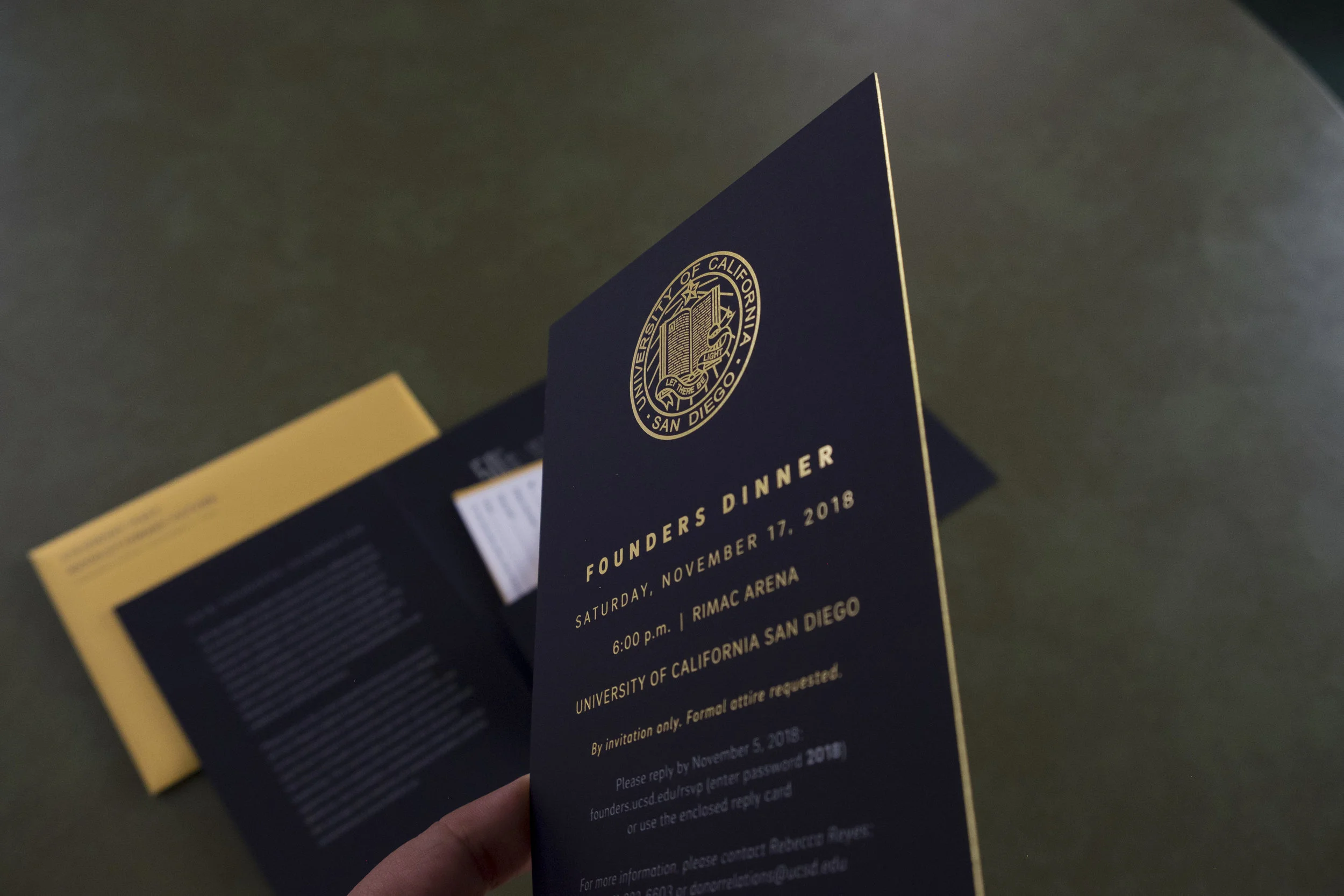 2018 Founders Dinner Invitation Suite