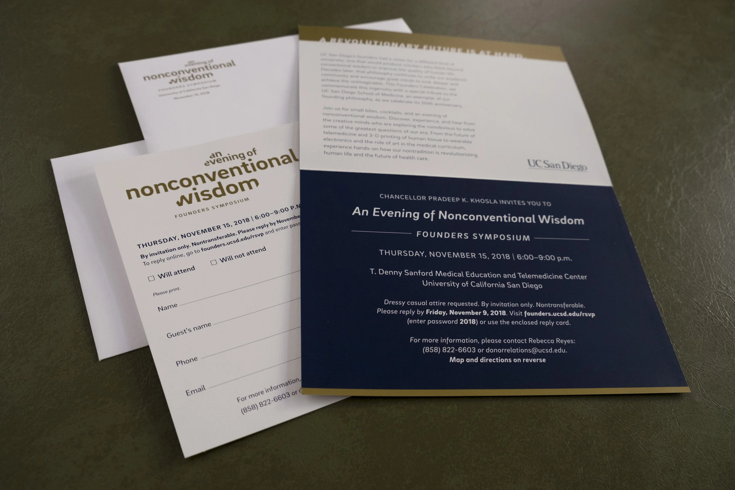 2018 Founders Symposium Invitation Suite