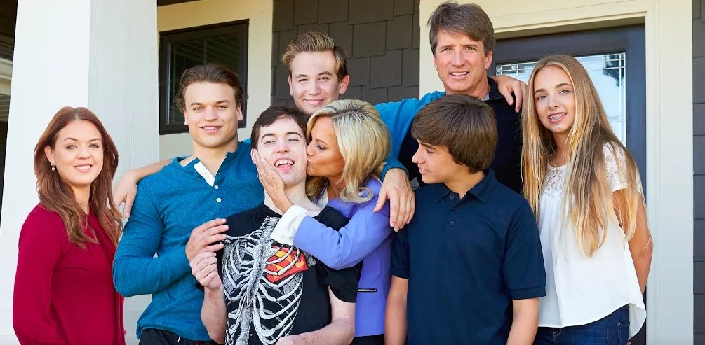 Family with child with autism spectrum disorder.