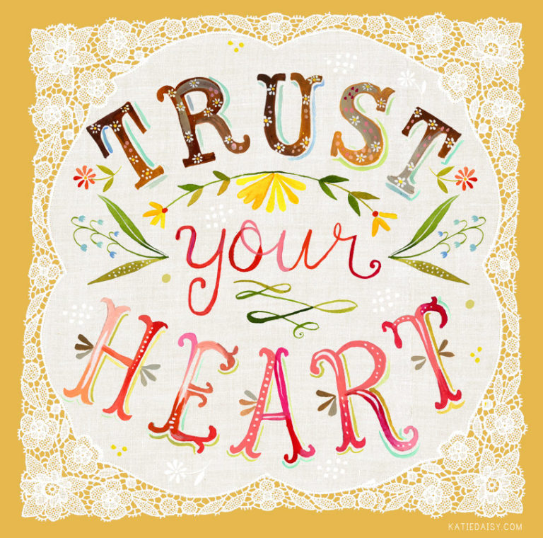 Trust Your Heart Illustration.