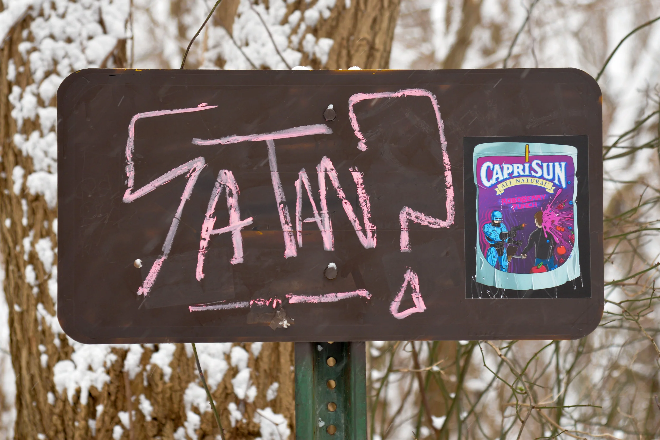 funny satan sign (cco)