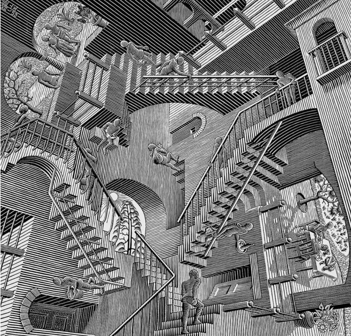 Relativity , by MC Escher. © The MC Escher Company.