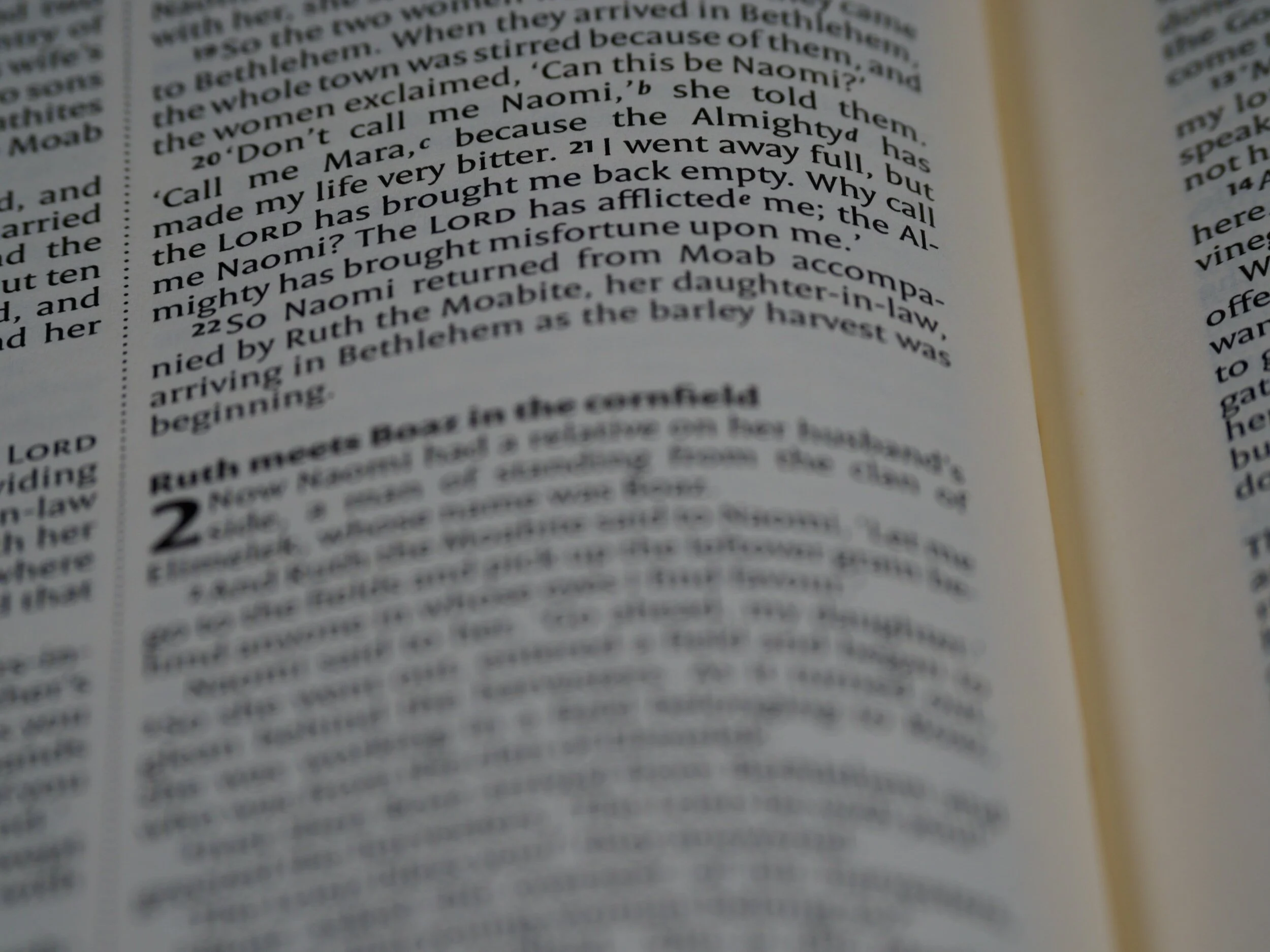 Ruth 1:18-22, Ruth and Naomi