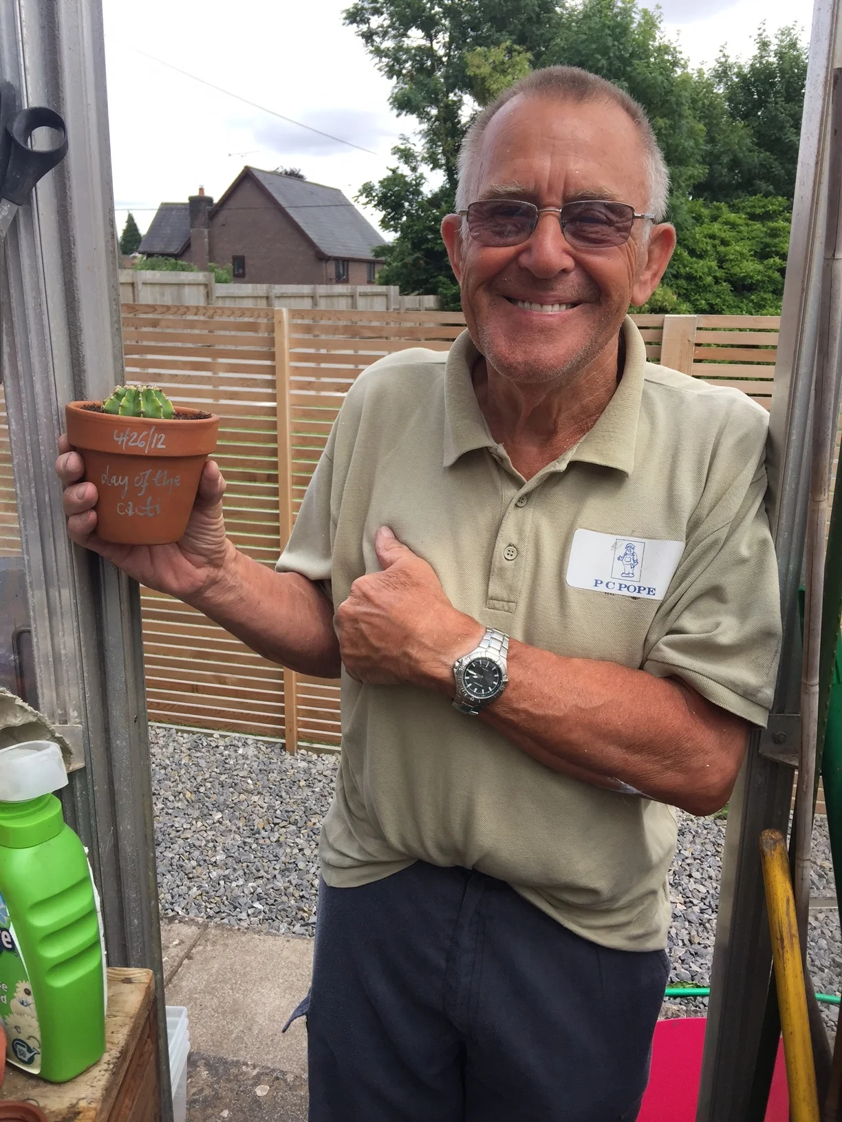 Peter Pope - local Chepstow legend painter and decorator, Grandad of Harry Pope above