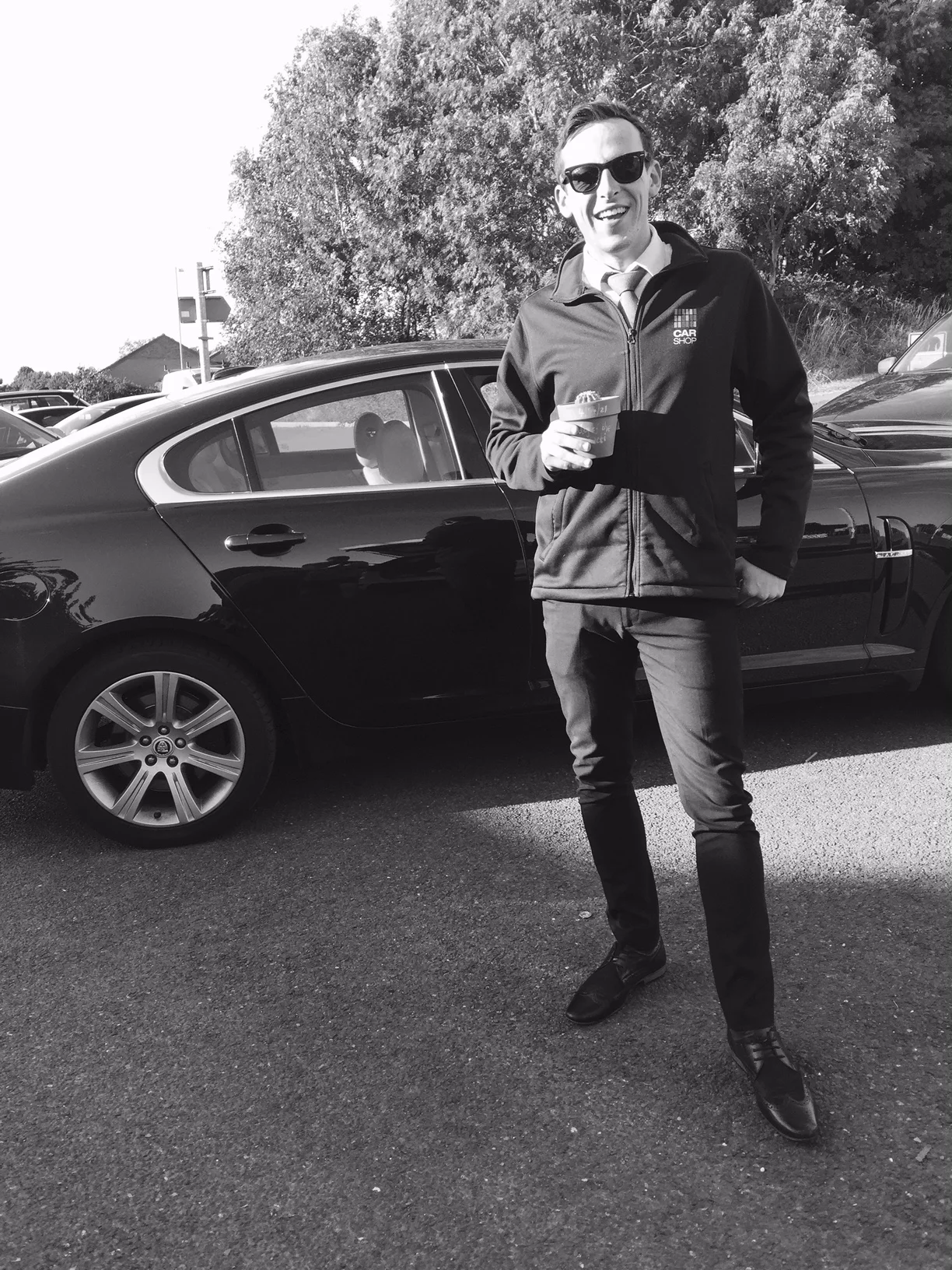 Tommy C with his cactus - check out The Car Shop in Cardiff for the coolest deals around and ask for him...