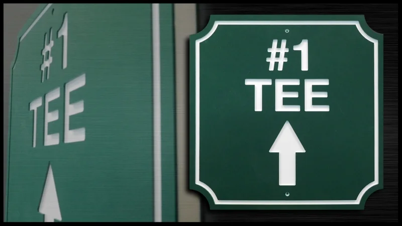 HDPE Golf Course Wayfinding Sign