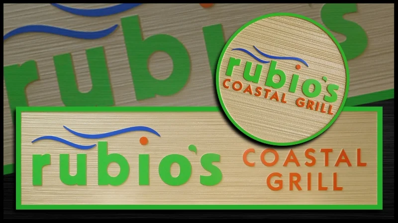 HDU Faux Wood Grain Sand Blasted Signs