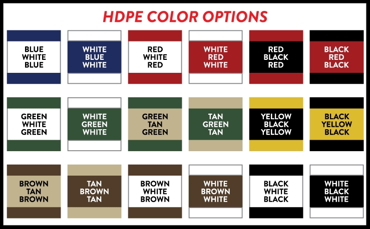 HDPE Color Options