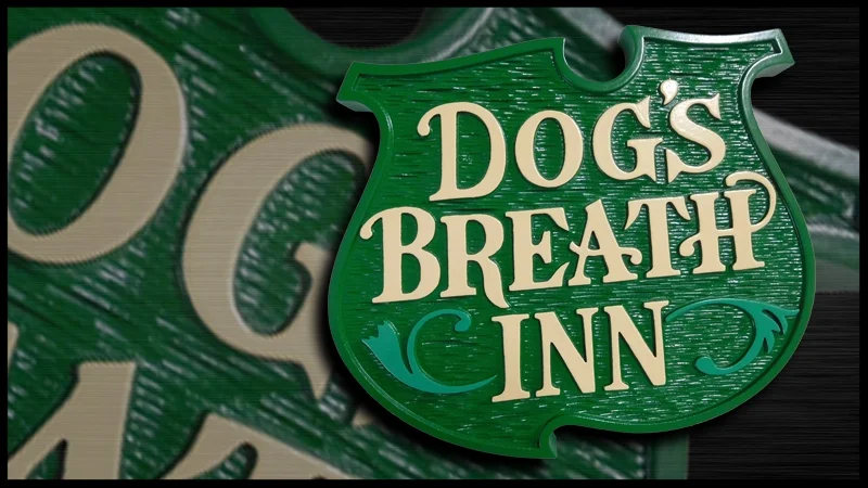 Novelty Carved HDU Sign