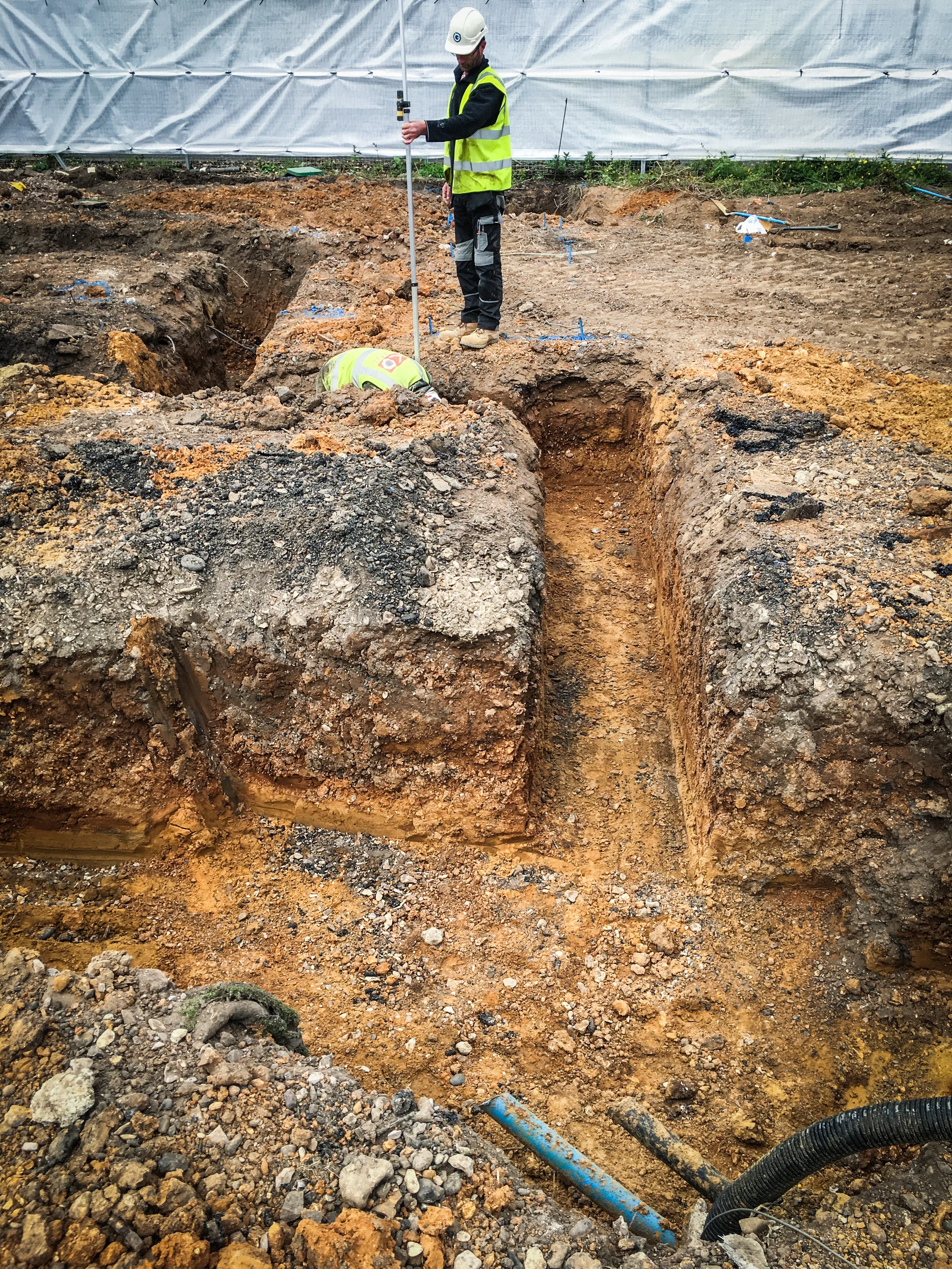 Setting out and excavating the foundations