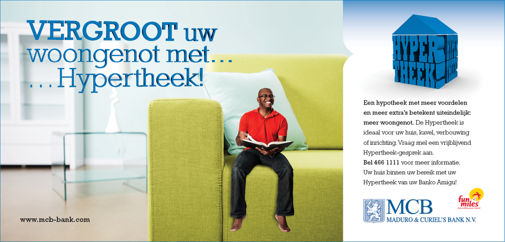 Ad for MCB's mortgage product