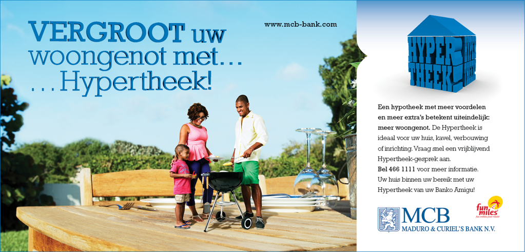 Ad for MCB's mortgage product