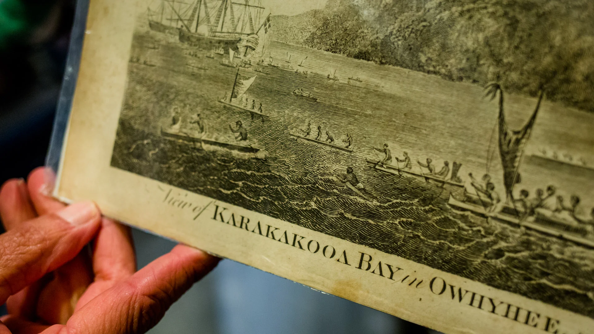 Jim showed me many of his rare collection of paper ephemera, including this very old image of one of the first surf pictures ever - marking its start in history.