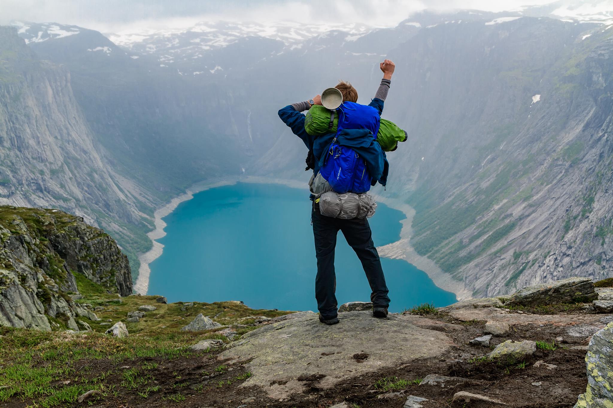 Pure joy. I was fighting for my dream to visit Trolltunga. And I did it! 