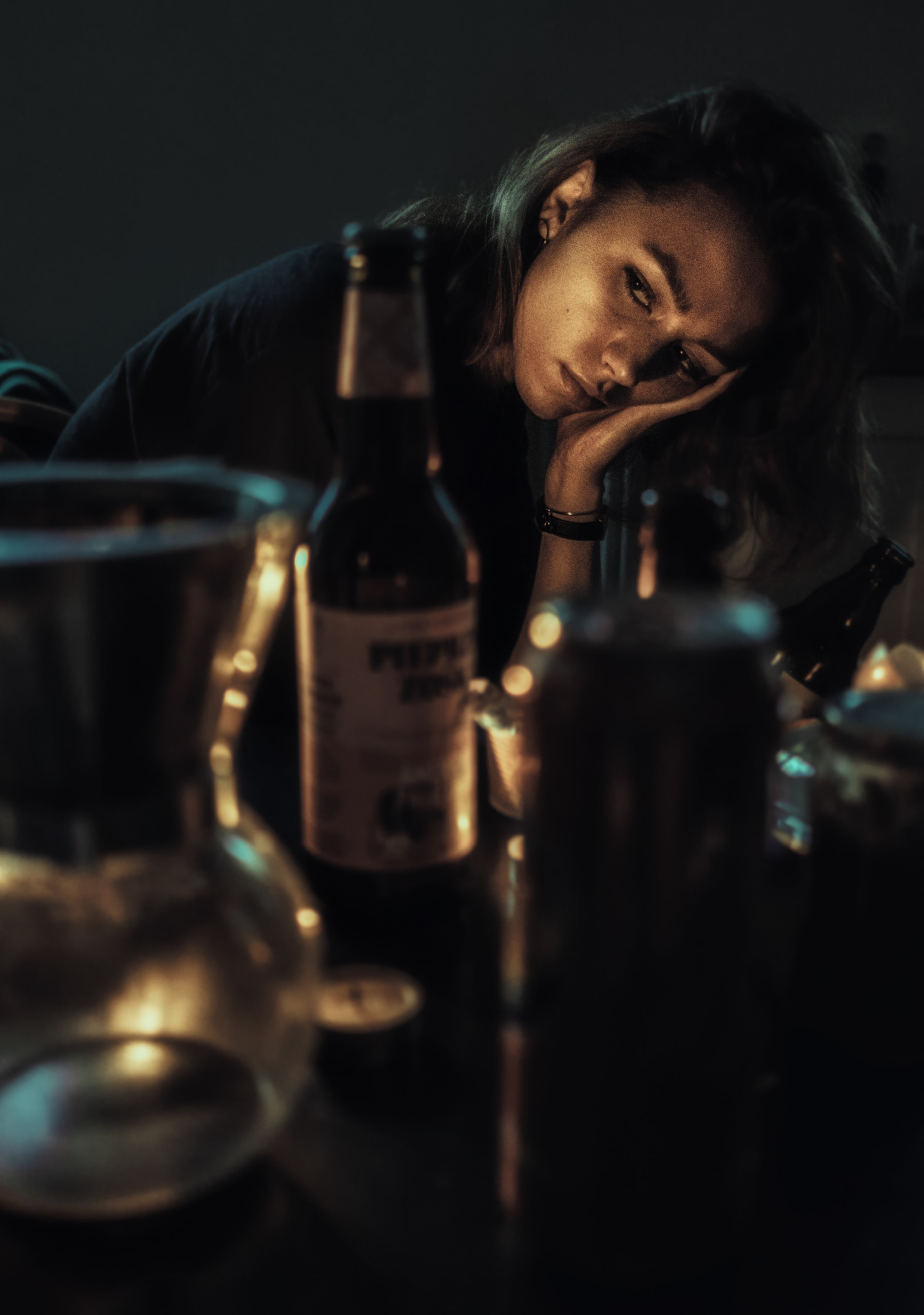 And now the person you used is in the place that where you were. So they go drink and drink and drink and find themselves at a bar. It's such a cruel cycle, leaving us all on the brink. But we're too caught up in ourselves that's why we never can think. Made a puzzle out of life that I can never solve. I guess that's why I'm at the bar with another drink.