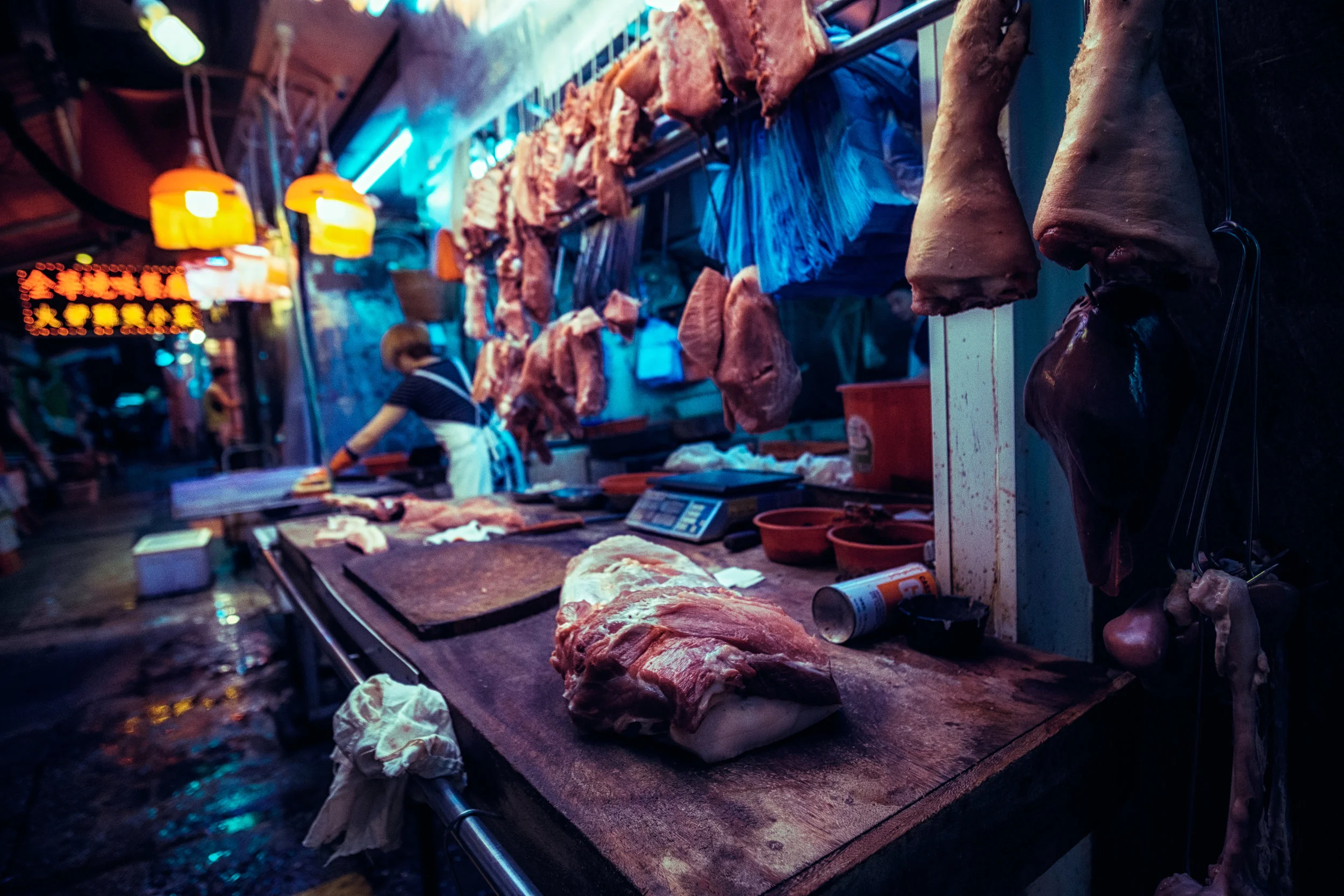 Street Butchery | Temple Street Night Market | Hong Kong | China