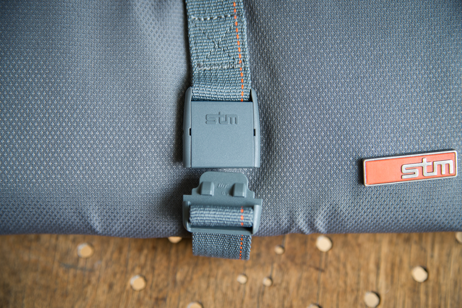 Close up of the adjustable on the exterior. 