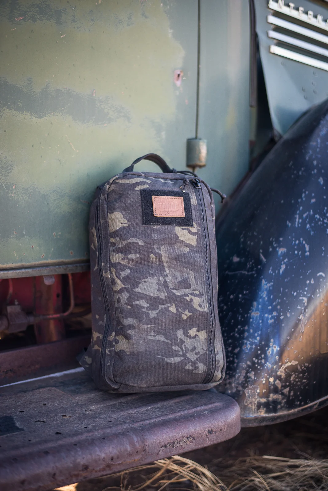 recycled firefighter backpack