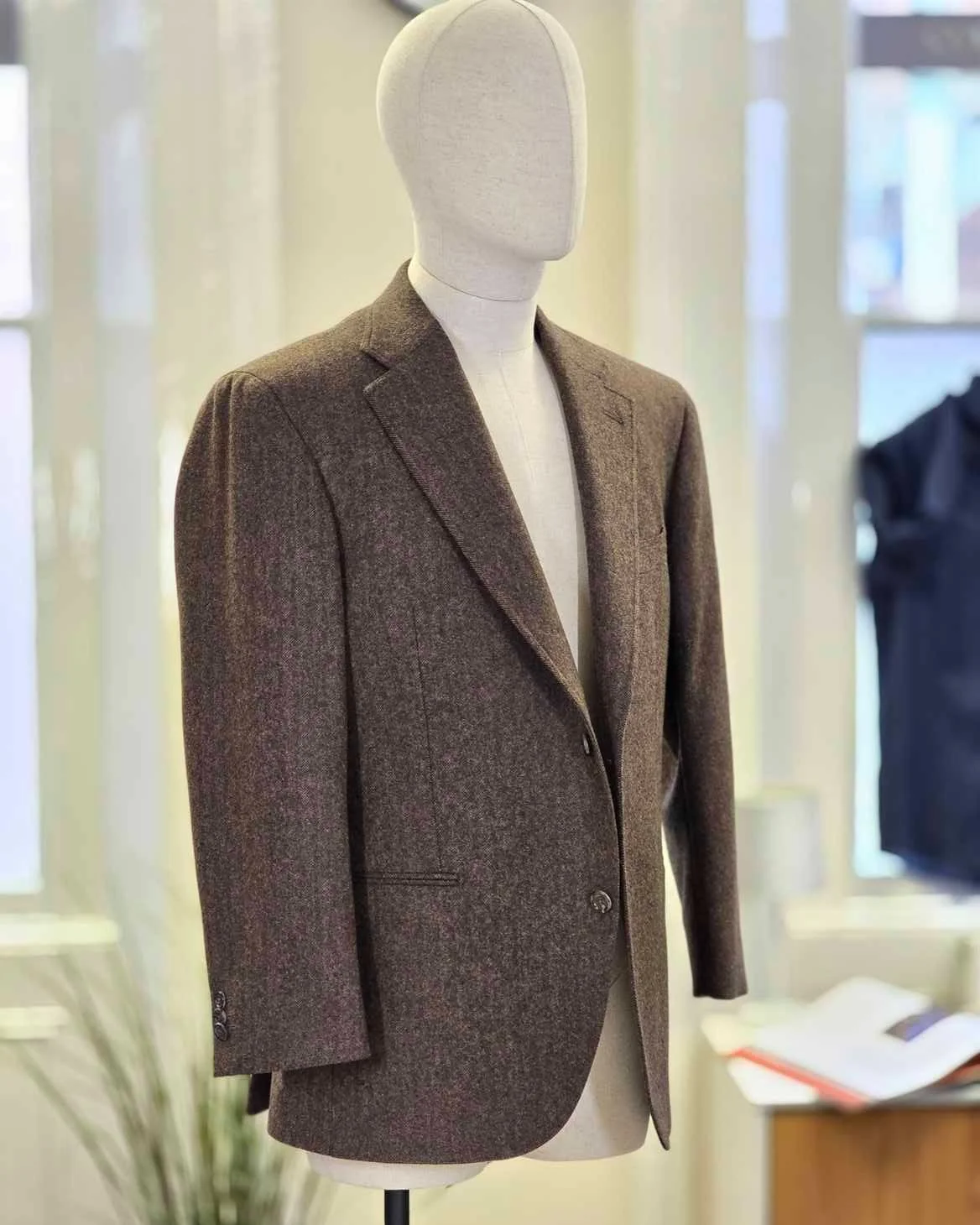 @standeven1885  Have nailed it when it comes to winter jacketing,
You have to get your hands on the cloth to truly appreciate it's bounty of texture, depth and spongey softness.
Cloth is their lambswool and cashmere collection - Glenesk,
#birmingha