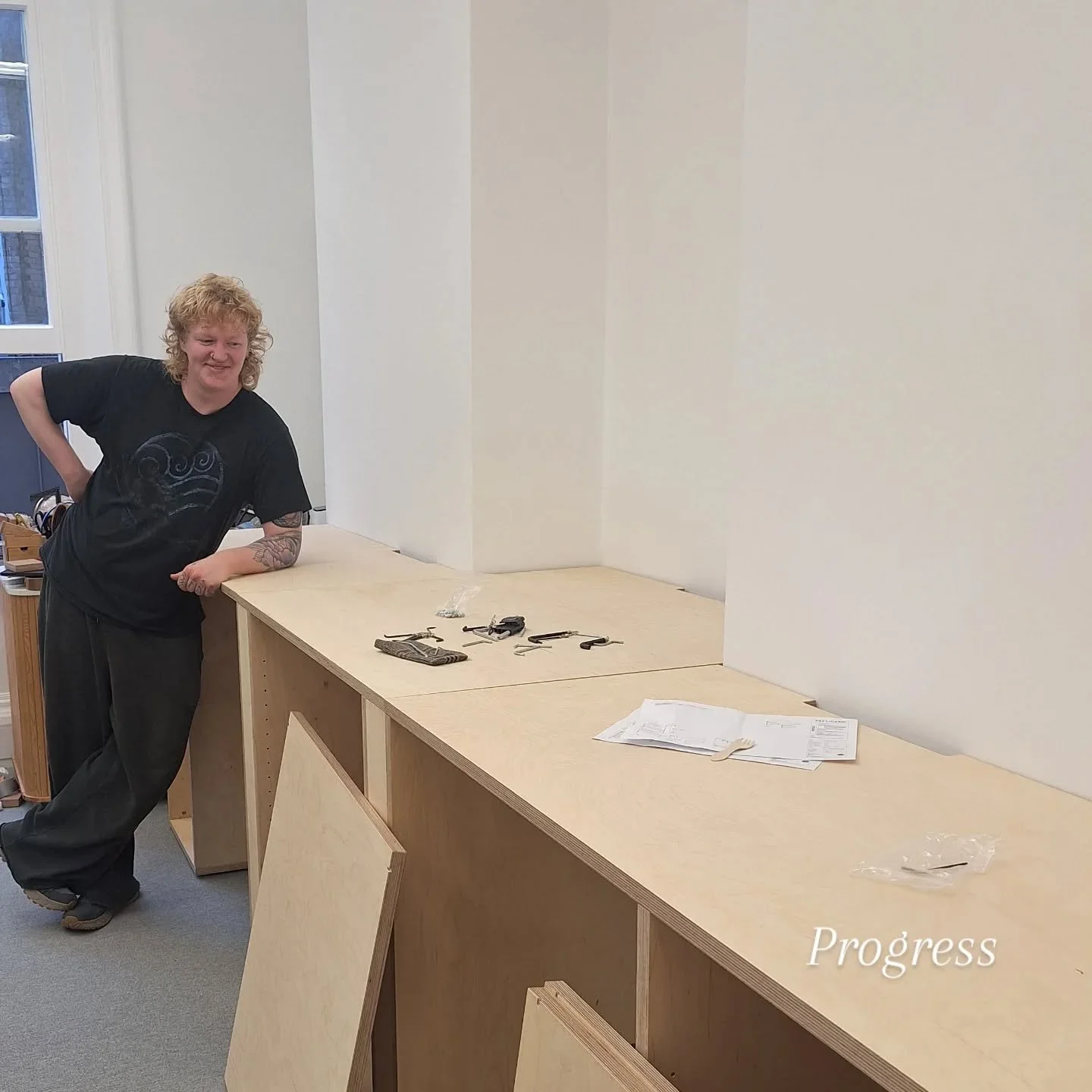 Making headway.  Desks are in
#colmoretailors 
#colmorebusinessdistrict