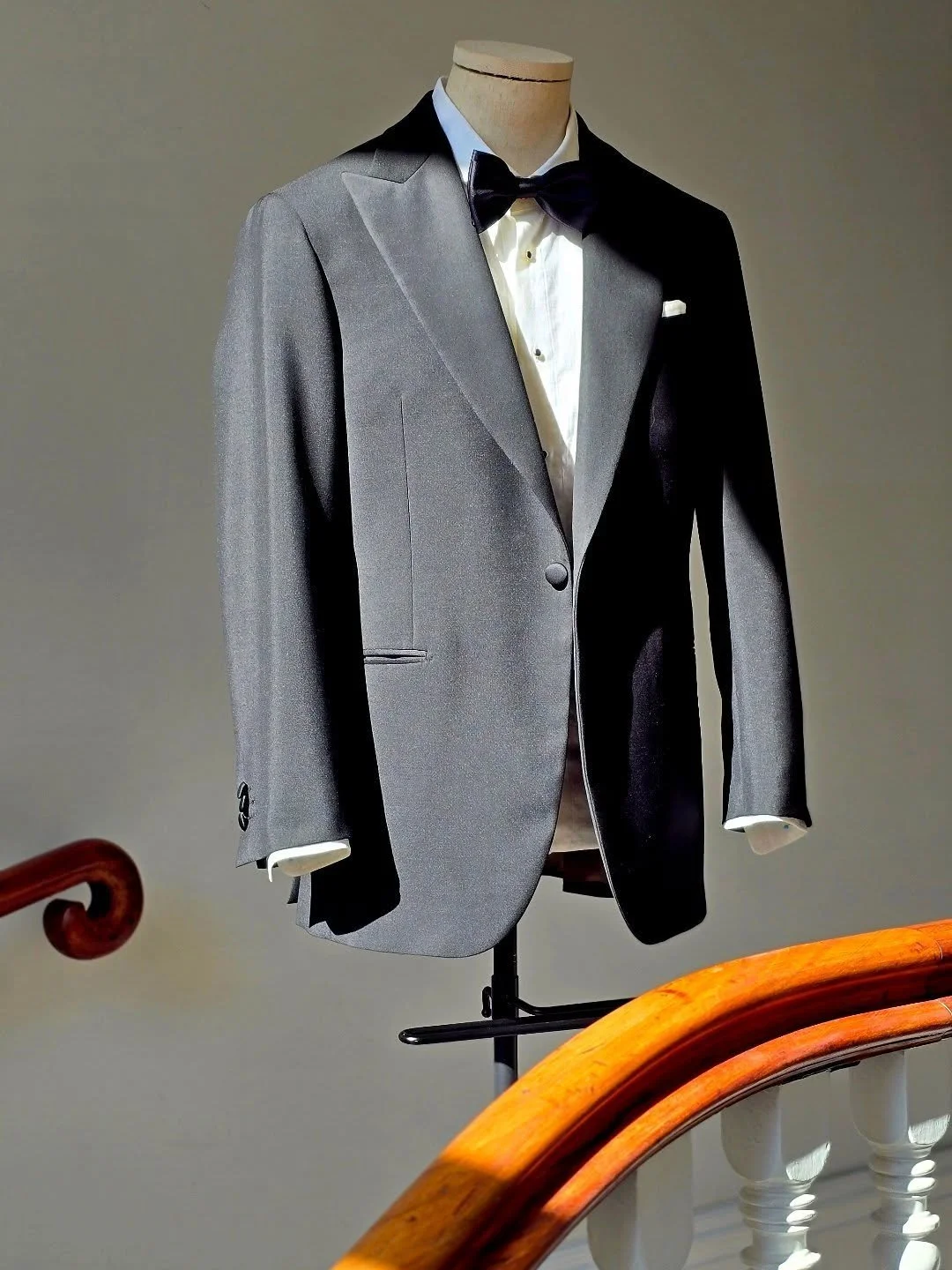 Classic #dinnersuit, as styled by my ever stylish daughter. Perfect for a #summer #weddingsuit

When's its right, its right

#bespoke
#bespoketailoring 
colmorerow
colmoretailors